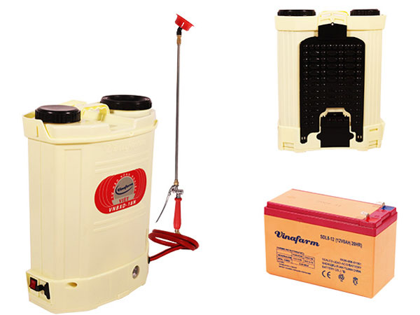 Bình phun thuốc trừ sâu bằng điện Vinafarm 18B Bình phun thuốc trừ sâu bằng điện Vinafarm 18B
