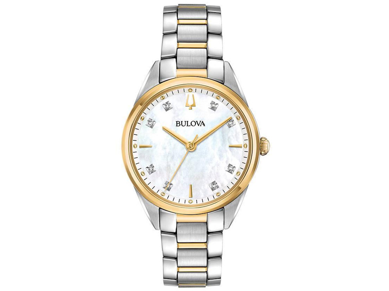 Đồng hồ Bulova 98P184 nữ (Kính Sapphire, mặt xà cừ)