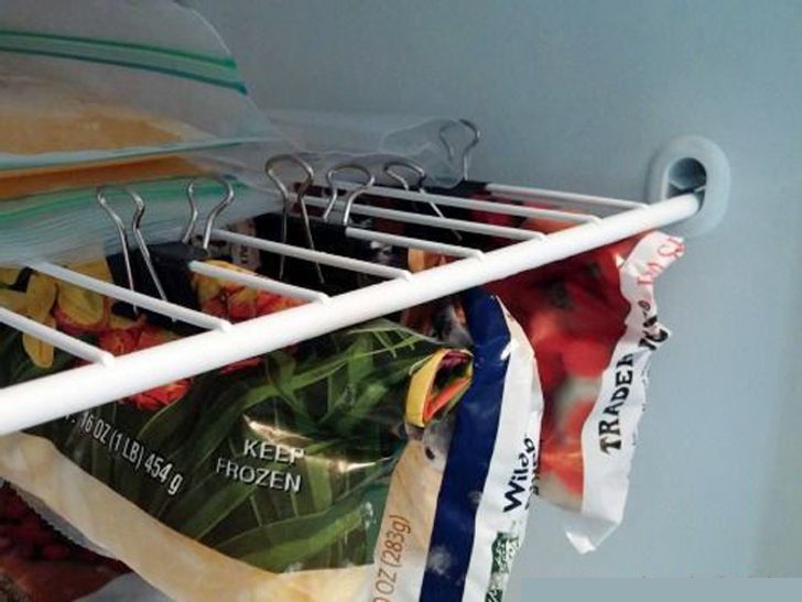 Kẹp treo các túi thực phẩm