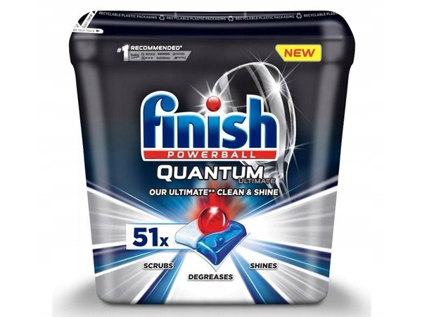 Hộp viên rửa bát Finish Quantum Ultimate (Hộp 51 viên)