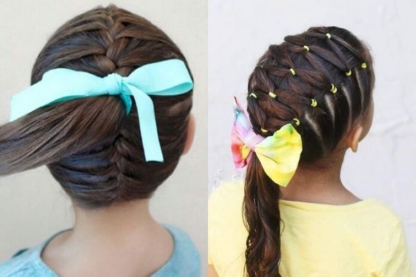 Mách mẹ các kiểu tết tóc dễ thương cho bé gái đi học, đi chơi