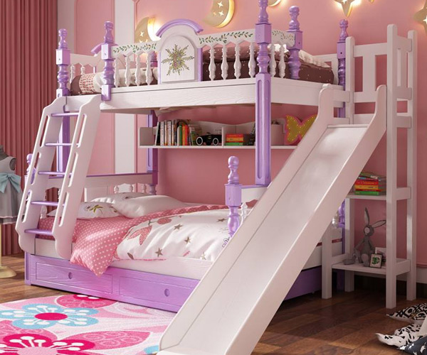 Một số bé gái yêu thích giường gam màu khác
