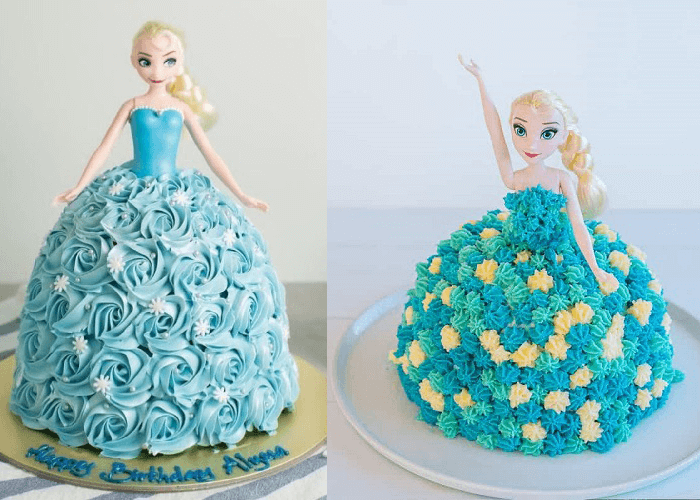 Bánh sinh nhật hình công chúa - bánh kem búp bê