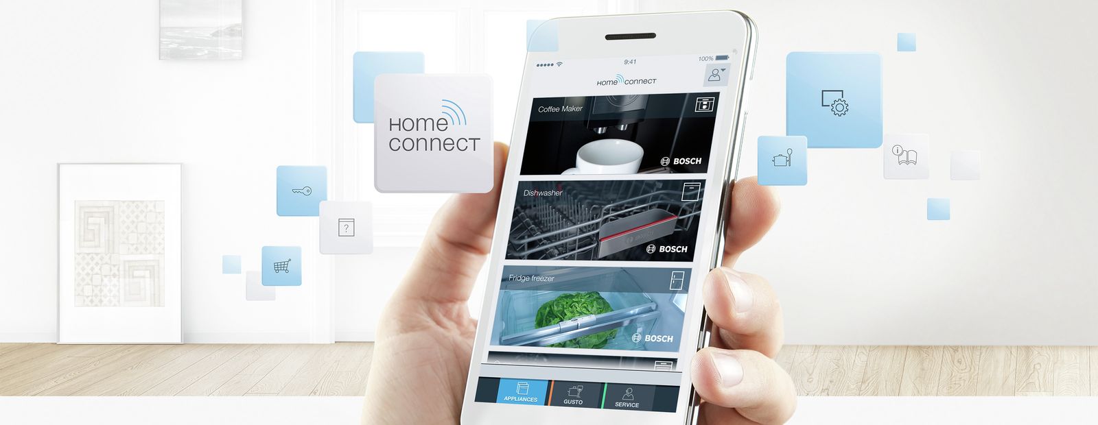 Kết nối Home Connect trên máy rửa bát Bosch