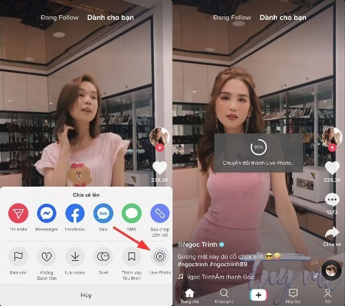 Hướng dẫn cách làm hình nền video cho iPhone TikTok có tiếng đơn giản tại nhà