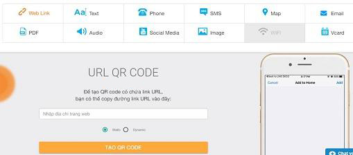 Phần mềm tạo mã QR Code qrcode-solution.com