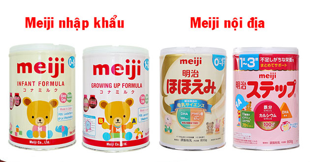 cách pha sữa meiji lon