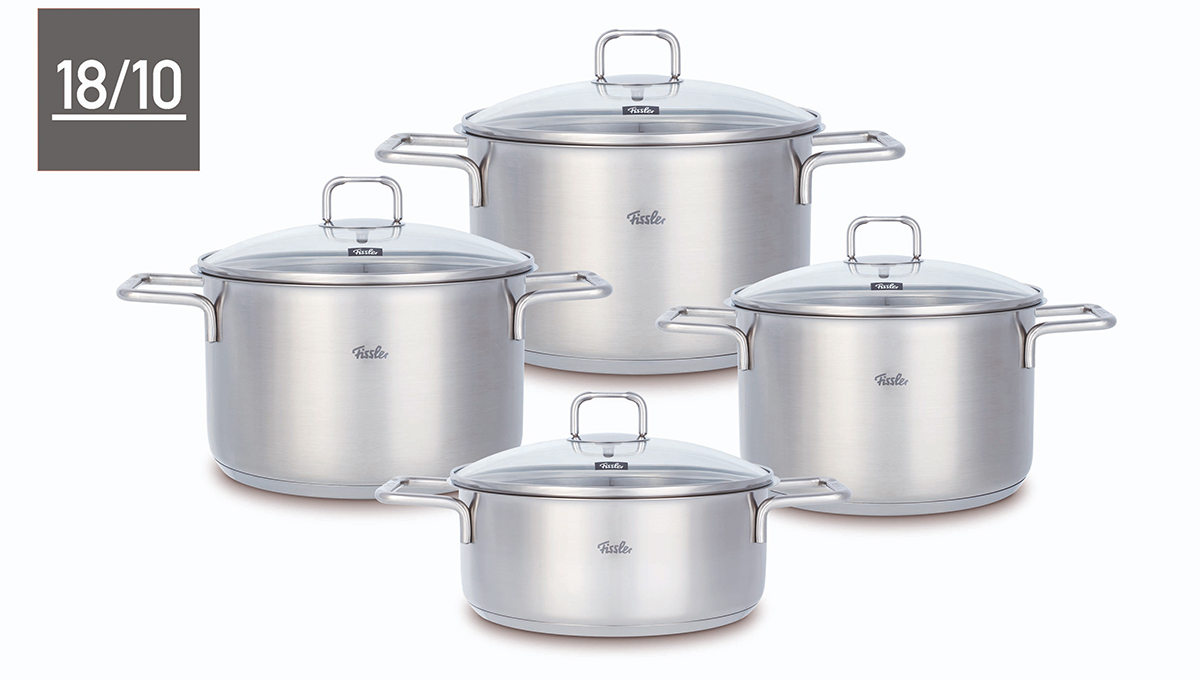 Bộ nồi inox cao cấp Fissler Hamburg (4 nồi)