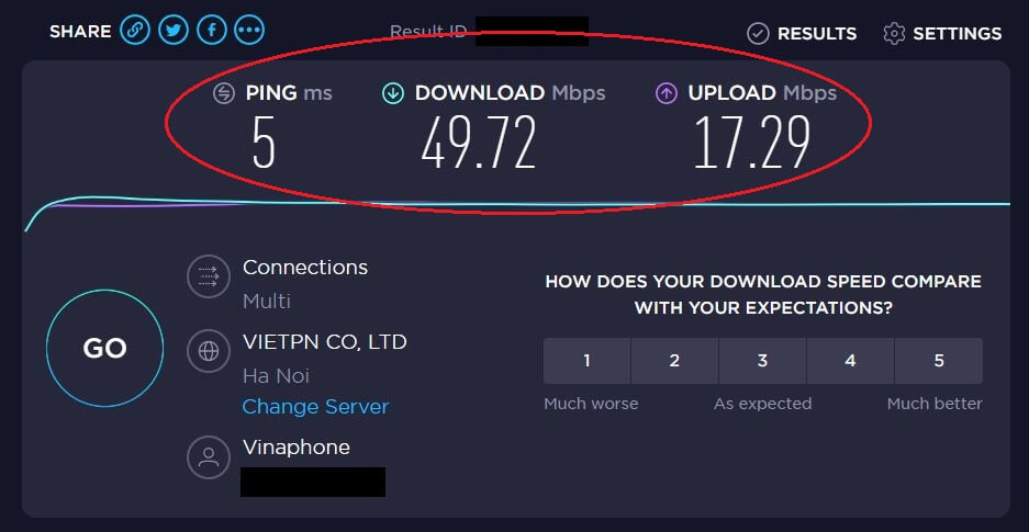 Cách kiểm tra tốc độ mạng online bằng Speedtest