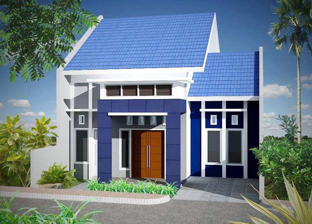 Cách phối màu sơn mặt tiền nhà ngoài trời đẹp cho nhà cấp 4