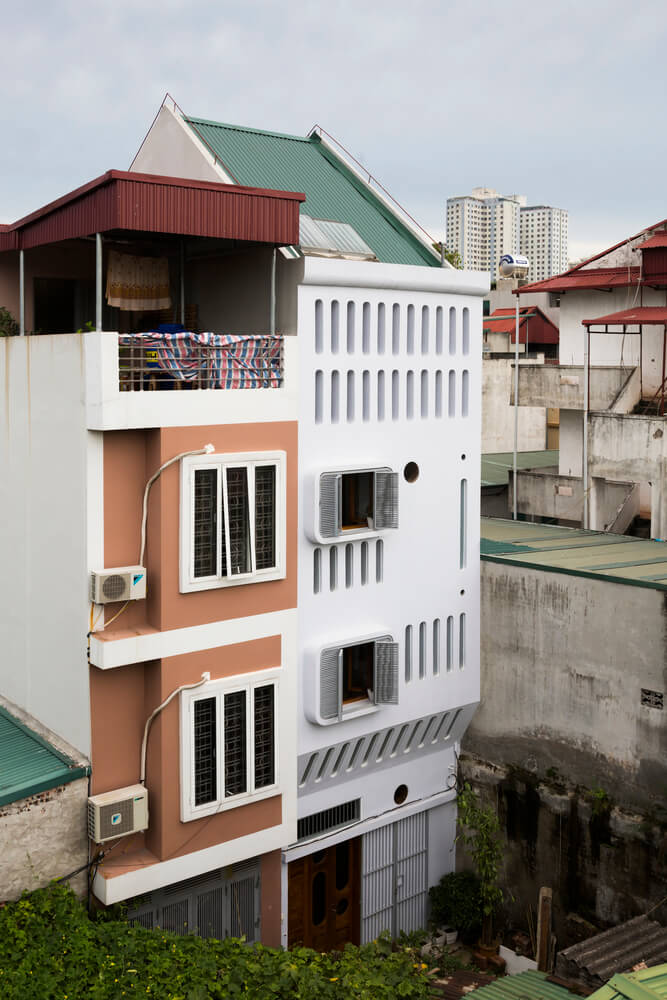 Cách phối màu sơn mặt tiền nhà ngoài trời đẹp cho nhà ống