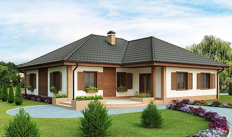 Cách phối màu sơn mặt tiền nhà ngoài trời đẹp cho nhà cấp 4