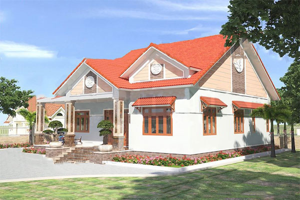 Nhà cấp 4 có 4 phòng ngủ
