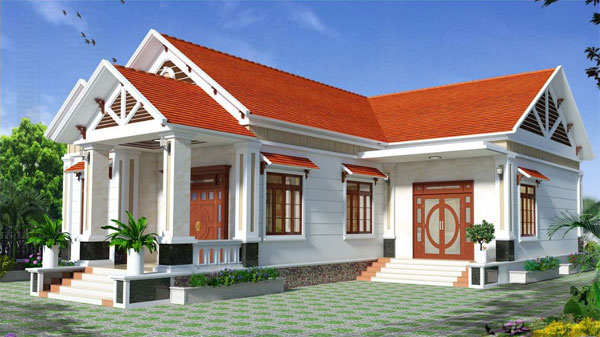 Mẫu nhà cấp 4 mái Thái
