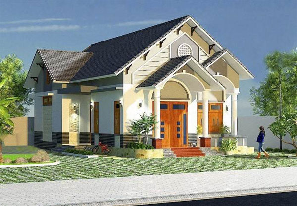 Mẫu nhà cấp 4 mái Thái