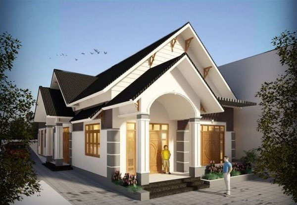 Nhà cấp 4 có 2 phòng ngủ