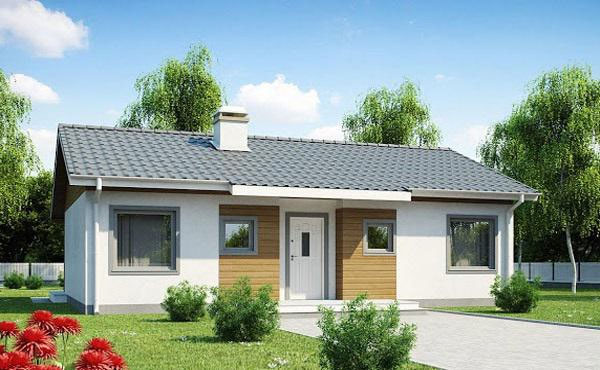 Mẫu nhà cấp 4 có sân vườn