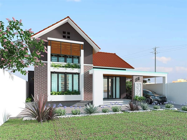 Nhà cấp 4 có gara ô tô