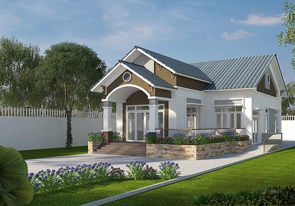 Mẫu nhà cấp 4 mái Thái nhỏ cho gia đình ít người