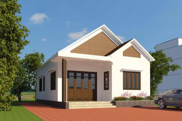 Nhà cấp 4 mái thái ở nông thôn