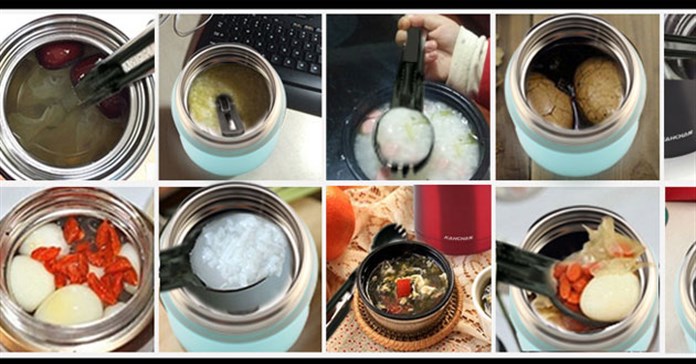 Cách nấu thực phẩm bằng bình nấu thức ăn không điện Kahchan XFJ5-50