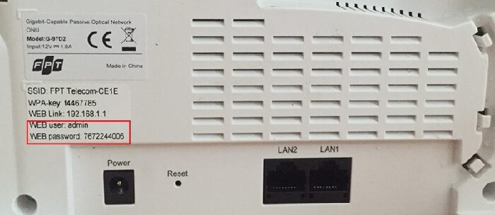 Hướng dẫn cách đổi mật khẩu wifi FPT trên máy tính