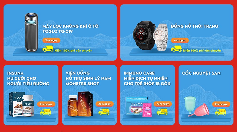 Các sản phẩm free ship toàn quốc tại META.vn
