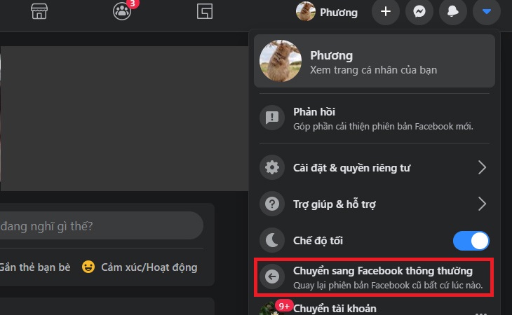 Cách bật chế độ tối trên Messenger