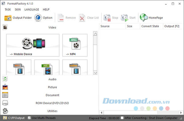 Hướng dẫn cách sử dụng Format Factory