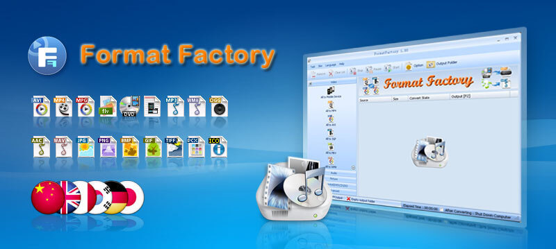 Phần mềm đổi đuôi video Format Factory