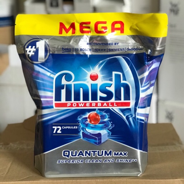 Viên rửa bát Finish Quantum Max loại 72 viên
