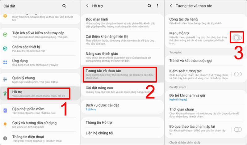 Cách chụp màn hình Samsung bằng nút Home ảo