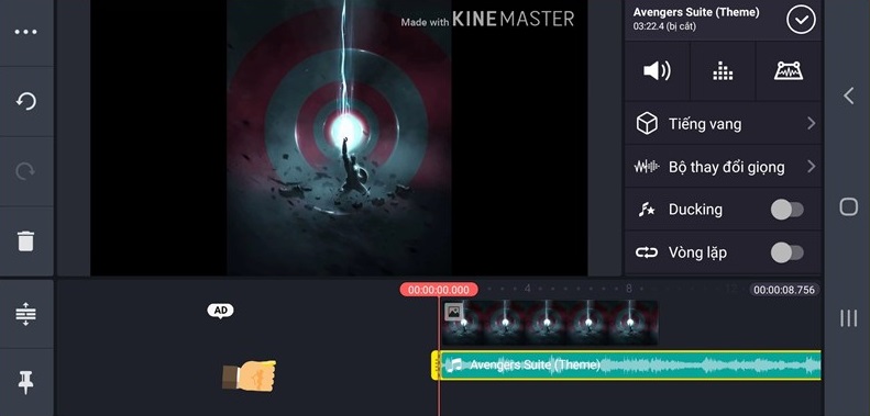 Cách ghép nhạc vào ảnh, hình trên điện thoại với KineMaster