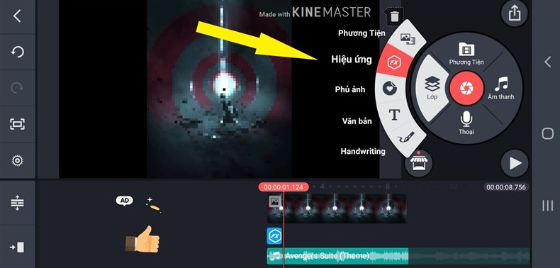 Cách ghép nhạc vào ảnh, hình trên điện thoại với KineMaster