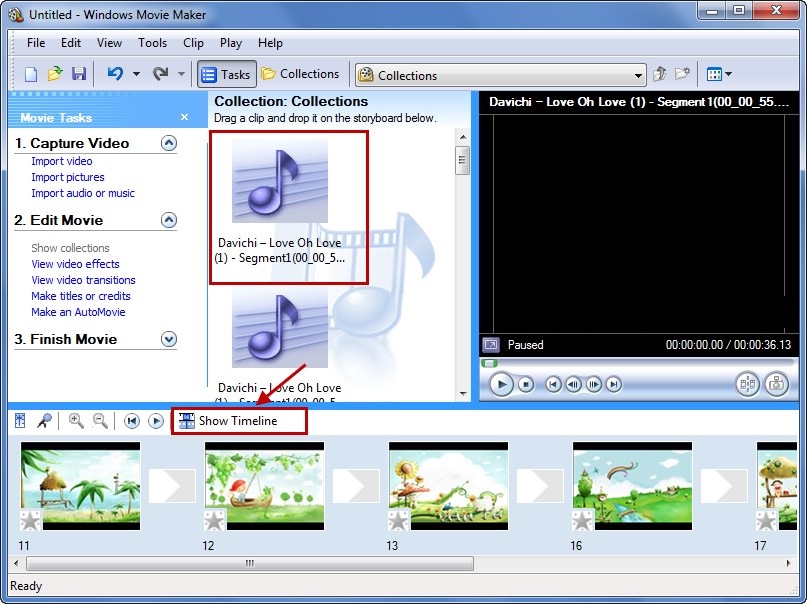 Cách ghép nhạc vào ảnh, hình trên PC với Windows Movie Maker