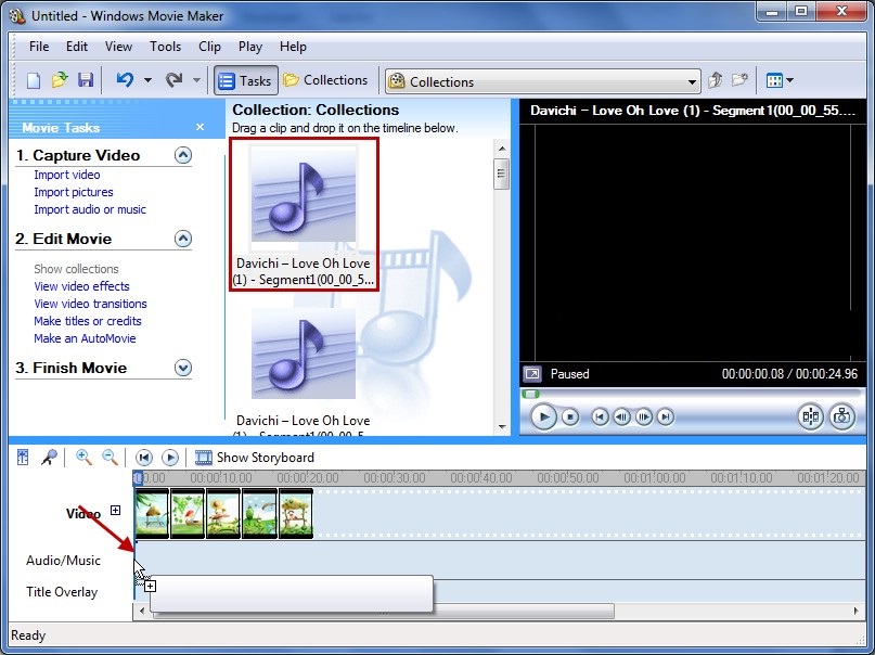 Cách ghép nhạc vào ảnh, hình trên PC với Windows Movie Maker