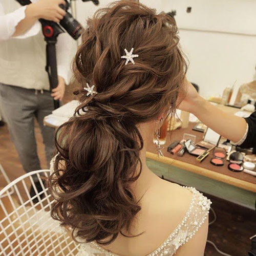 Những kiểu tóc cô dâu đơn giản mà đẹp, dễ thương 