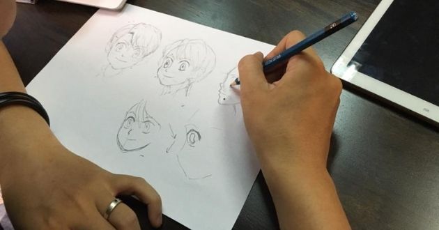 Hướng dẫn vẽ đôi mắt anime nữ cute bằng bút chì?
