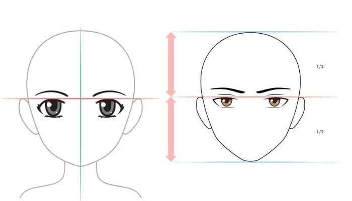 Cách vẽ mắt anime nữ
