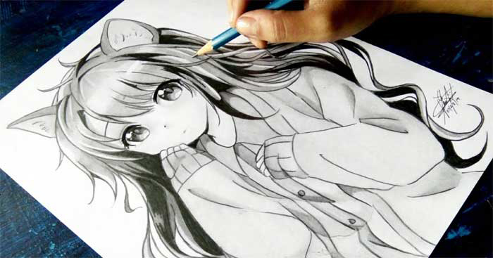 888 Hình Vẽ Anime Cách Vẽ Anime Đẹp Cute Ai Cũng Vẽ Được