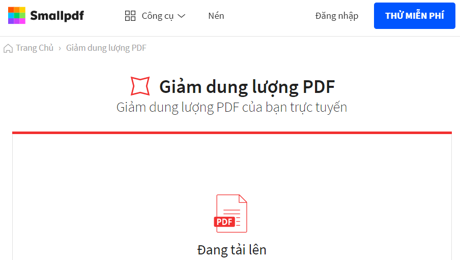 Cách giảm dung lượng file PDF online với SmallPDF