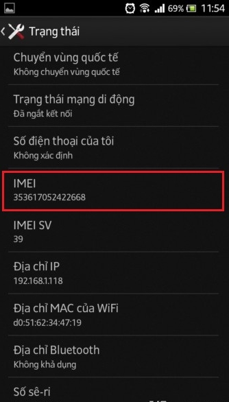 Check IMEI Samsung