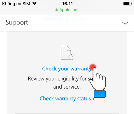 Check iPhone bằng số IMEI