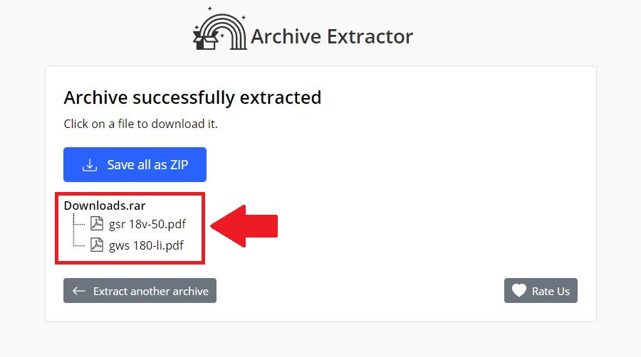 Cách nén và giải nén file online với phần mềm Archive Extractor Online