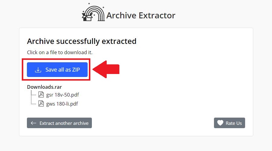 Cách nén và giải nén file online với phần mềm Archive Extractor Online