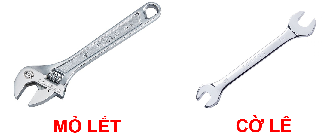 Phân biệt cờ lê, mỏ lết có gì khác nhau