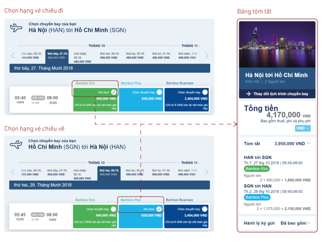 Cách đặt mua, kiểm tra, check-in vé máy bay Bamboo Airways - META.vn