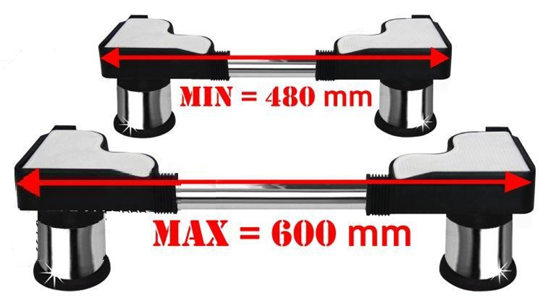 Chân đỡ máy giặt, tủ lạnh inox CD4860N