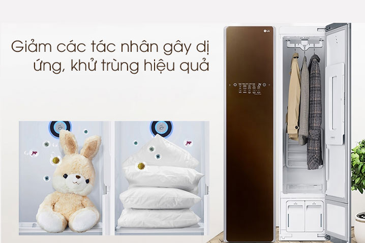 Tủ chăm sóc quần áo thông minh LG styler S3RF sấy hấp 3 trang phục