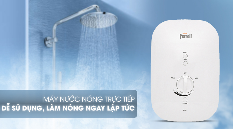 Nguyên lý hoạt động của bình nóng lạnh trực tiếp